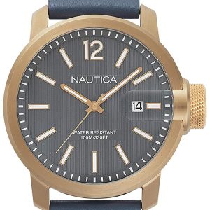 Nautica Herrklocka NAPSYD004 Sydney Grå/Läder Ø44 mm