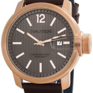 Nautica Herrklocka NAPSYD005 Sydney Brun/Läder Ø44 mm