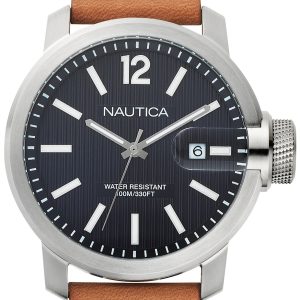 Nautica Herrklocka NAPSYD012 Dress Blå/Läder Ø44 mm