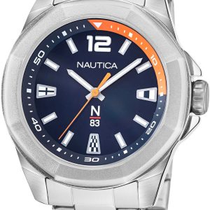 Nautica Herrklocka NAPTBF103 Blå/Stål Ø46 mm