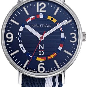 Nautica Herrklocka NAPWGS902 Blå/Textil Ø41 mm