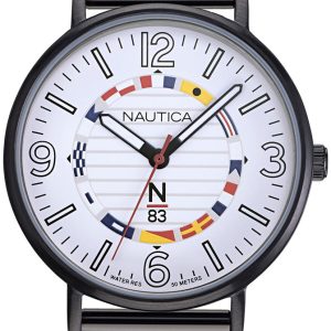 Nautica Herrklocka NAPWGS904 Vit/Stål Ø41 mm