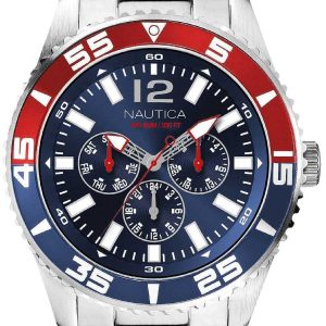 Nautica Herrklocka NAPWHC002 Blå/Stål Ø44 mm