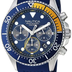 Nautica Herrklocka NAPWPC002 Blå/Gummi Ø44 mm