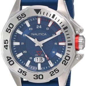 Nautica Herrklocka NAPWSV001 Blå/Gummi Ø45 mm