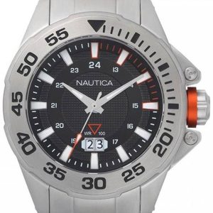 Nautica Herrklocka NAPWSV004 Svart/Stål Ø44 mm