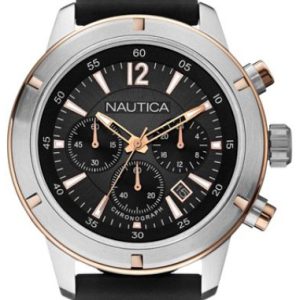 Nautica NSR Herrklocka A17654G Svart/Resinplast Ø46 mm