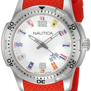 Nautica Ncs Herrklocka NAI13513G Silverfärgad/Gummi Ø44 mm