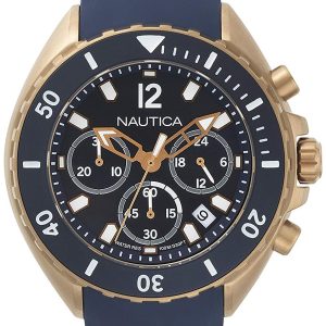 Nautica Newport Herrklocka NAPNWP007 Blå/Gummi Ø47 mm