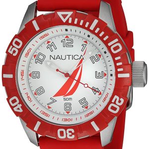 Nautica Nsr Herrklocka NAI08506G Silverfärgad/Gummi Ø44 mm