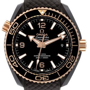 Omega 215.62.40.20.13.001 Seamaster Planet Ocean 600M Brun/Gummi