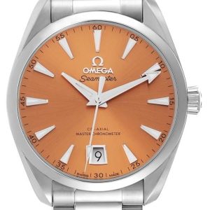 Omega 220.10.38.20.12.001 Seamaster Aqua Terra 150M Orange/Stål Ø38