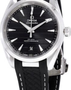 Omega 220.12.38.20.01.001 Seamaster Aqua Terra 150M Svart/Gummi Ø38