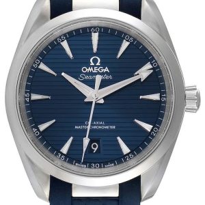 Omega 220.12.38.20.03.001 Seamaster Aqua Terra 150M Blå/Gummi Ø38 mm