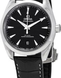 Omega 220.13.38.20.01.001 Seamaster Aqua Terra 150M Svart/Läder Ø38