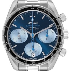 Omega 324.30.38.50.03.002 Speedmaster Chronograph 38Mm Blå/Stål