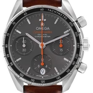 Omega 324.32.38.50.06.001 Speedmaster Chronograph 38Mm Grå/Läder