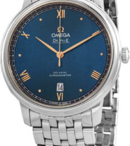 Omega 424.10.40.20.03.004 De Ville Prestige Blå/Stål Ø39.5 mm