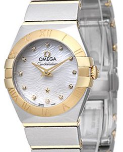 Omega Damklocka 123.20.24.60.55.008 Constellation Quartz 24mm Vit/18