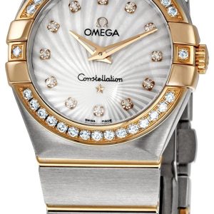 Omega Damklocka 123.25.27.60.55.002 Constellation Quartz 27mm Vit/18