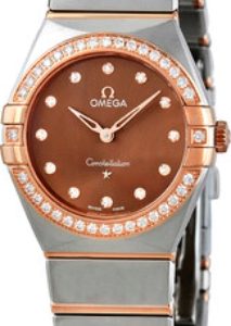 Omega Damklocka 131.25.28.60.63.001 Constellation Quartz 28Mm Brun/18