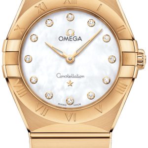 Omega Damklocka 131.50.28.60.55.002 Constellation Quartz 28Mm Vit/18