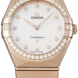 Omega Damklocka 131.55.28.60.55.001 Constellation Quartz 28Mm Vit/18