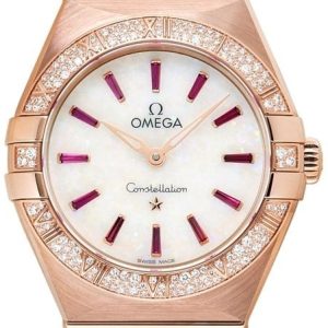 Omega Damklocka 131.55.28.60.99.003 Constellation Quartz 28Mm Vit/18