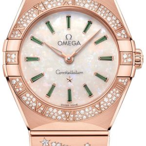 Omega Damklocka 131.55.28.60.99.004 Constellation Quartz 28Mm Vit/18