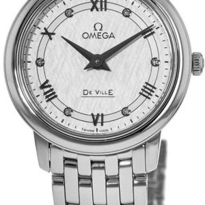 Omega Damklocka 424.10.27.60.52.002 De Ville Prestige Vit/Stål