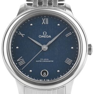 Omega Damklocka 434.10.34.20.03.002 De Ville Prestige Blå/Stål Ø34