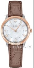 Omega Damklocka 434.23.30.60.55.001 De Ville Prestige Vit/Läder Ø30