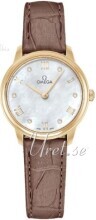 Omega Damklocka 434.53.28.60.55.002 De Ville Prestige Vit/Läder