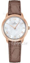 Omega Damklocka 434.53.30.60.55.001 De Ville Prestige Vit/Läder Ø30