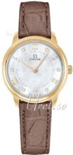 Omega Damklocka 434.53.30.60.55.002 De Ville Prestige Vit/Läder Ø30