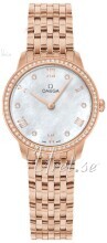 Omega Damklocka 434.55.28.60.55.001 De Ville Prestige Vit/18 karat