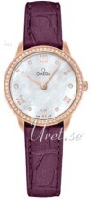 Omega Damklocka 434.58.28.60.55.001 De Ville Prestige Vit/Läder