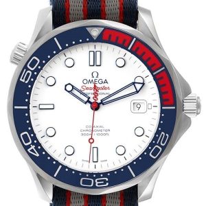 Omega Herrklocka 212.32.41.20.04.001 Seamaster Diver 300M Vit/Textil