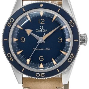 Omega Herrklocka 234.32.41.21.03.001 Seamaster 300M Blå/Läder Ø41