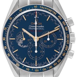 Omega Herrklocka 311.30.42.30.03.001 Speedmaster Moonwatch Blå/Stål