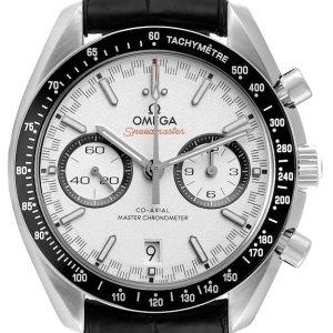 Omega Herrklocka 329.33.44.51.04.001 Speedmaster Racing Vit/Läder