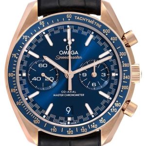 Omega Herrklocka 329.53.44.51.03.001 Speedmaster Racing Blå/Läder