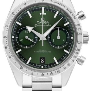 Omega Herrklocka 332.10.41.51.10.001 Speedmaster 57 Grön/Stål