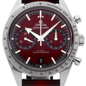 Omega Herrklocka 332.12.41.51.11.001 Speedmaster 57 Röd/Läder