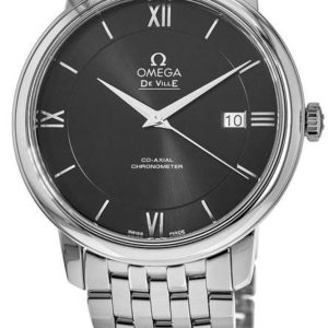 Omega Herrklocka 424.10.40.20.01.001 De Ville Prestige Svart/Stål