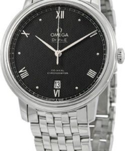 Omega Herrklocka 424.10.40.20.01.002 De Ville Prestige Svart/Stål