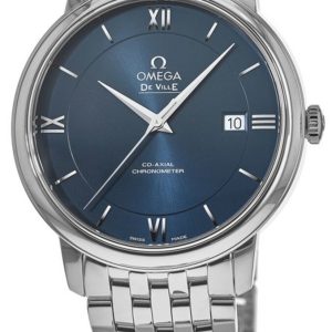 Omega Herrklocka 424.10.40.20.03.001 De Ville Prestige Blå/Stål