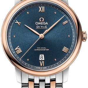 Omega Herrklocka 424.20.40.20.03.001 De Ville Prestige Blå/18 karat