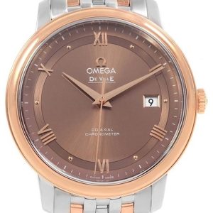 Omega Herrklocka 424.20.40.20.13.001 De Ville Prestige Brun/18 karat