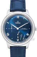 Omega Herrklocka 434.13.41.21.03.002 De Ville Prestige Blå/Läder